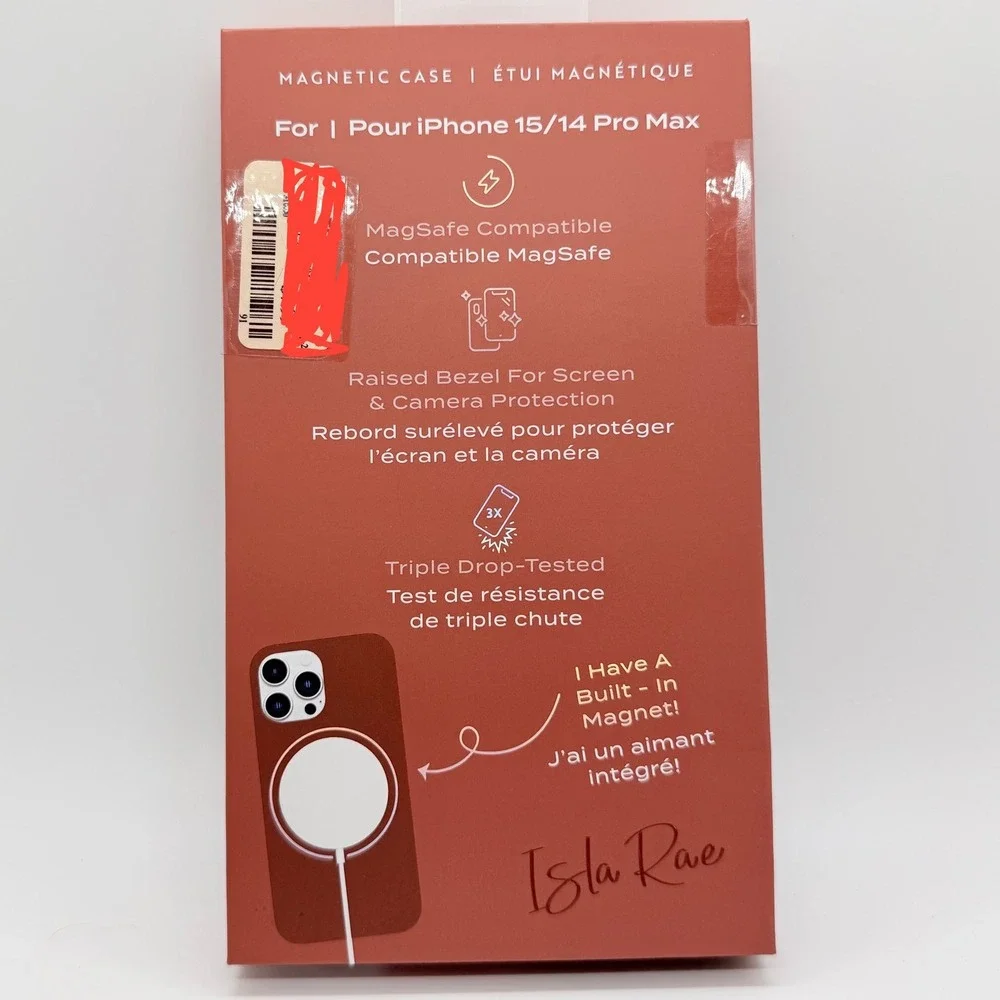 Isla Rae Brown Magnetic MagSafe Case for iPhone 15 14 Pro Max Triple Drop Tested